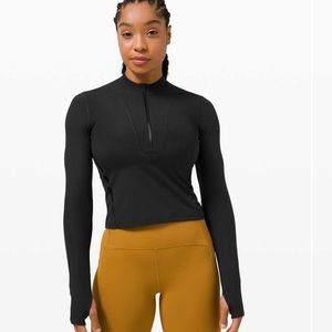 EUC Lululemon Gloss Trim-Run 1/2 Zip Long Sleeve